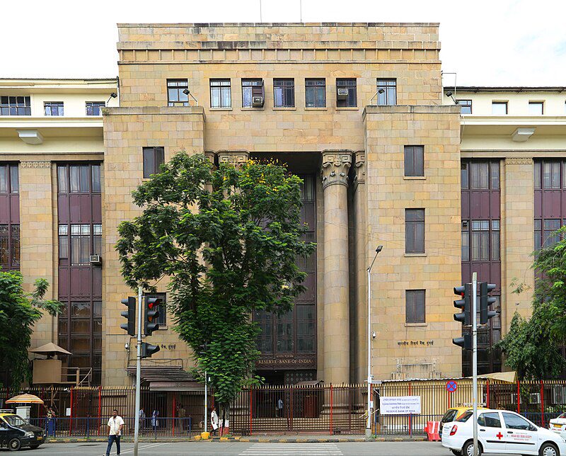 Reserve Bank of India headquarters building in Mumbai