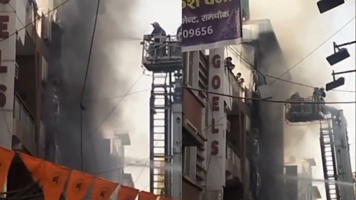 Fire at residential building in Palam, Delhi - March 2026