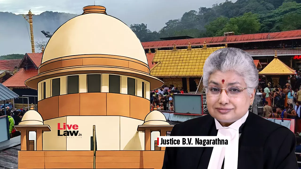 Supreme Court Sabarimala hearing - Justice BV Nagarathna on Article 17 untouchability - Photo via LiveLaw