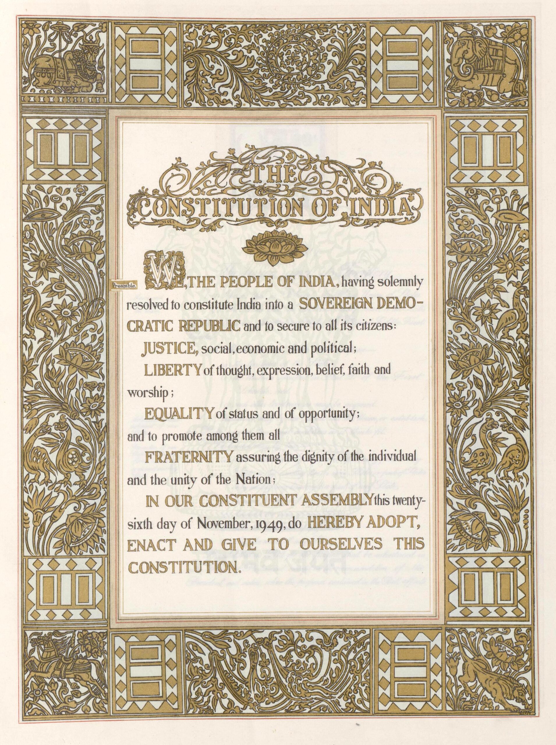 Constitution of India - Constitutional morality and democratic values - Source: Wikimedia Commons