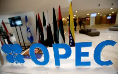 OPEC building exterior with cartel logo on glass facade