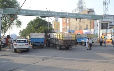 Haryana farmers protest biometric Aadhaar rules for wheat procurement at mandis. Image: Tribune India
