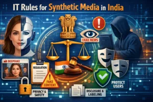 MeitY Tightens AI Labelling Rules: Deepfakes, Safe Harbour and Article 19 for CLAT 2027