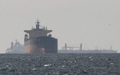 Cargo ships near Strait of Hormuz during US naval blockade of Iran - Image: Al Jazeera/Reuters