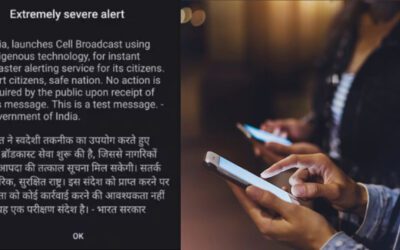 Mobile emergency disaster alert on smartphone