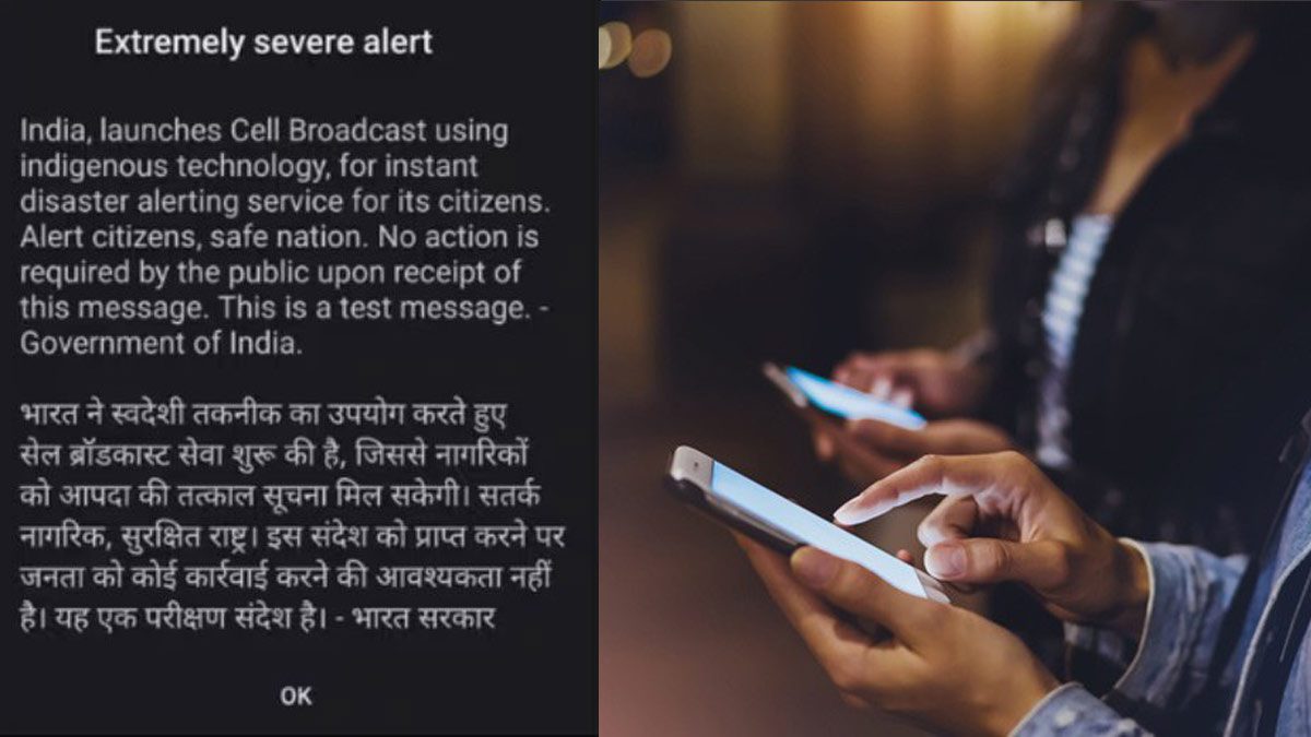 Mobile emergency disaster alert on smartphone