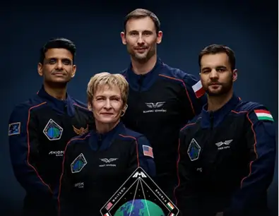 Axiom Mission 4 crew members including Indian astronaut Shubhanshu Shukla
