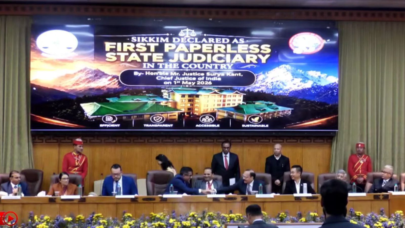 Sikkim High Court paperless judiciary digital courts inauguration